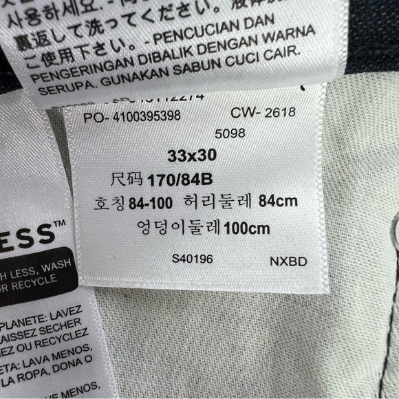 Levi’s Strauss 511 Men’s Lightweight Blue Jeans Sz W33”/L30” Distressed Pockets - Picture 8 of 10